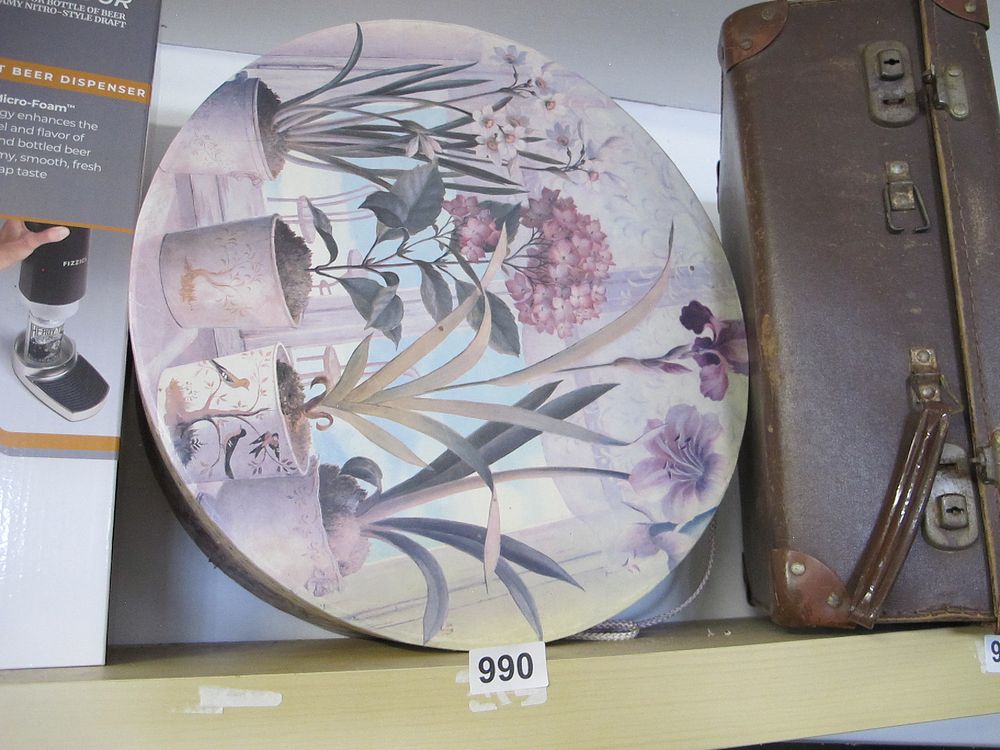 Lot 990: A Large Circular Decorative Plate or Wall Hanging...