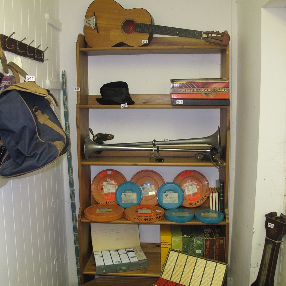 Lot 242: A set of wooden bookshelves