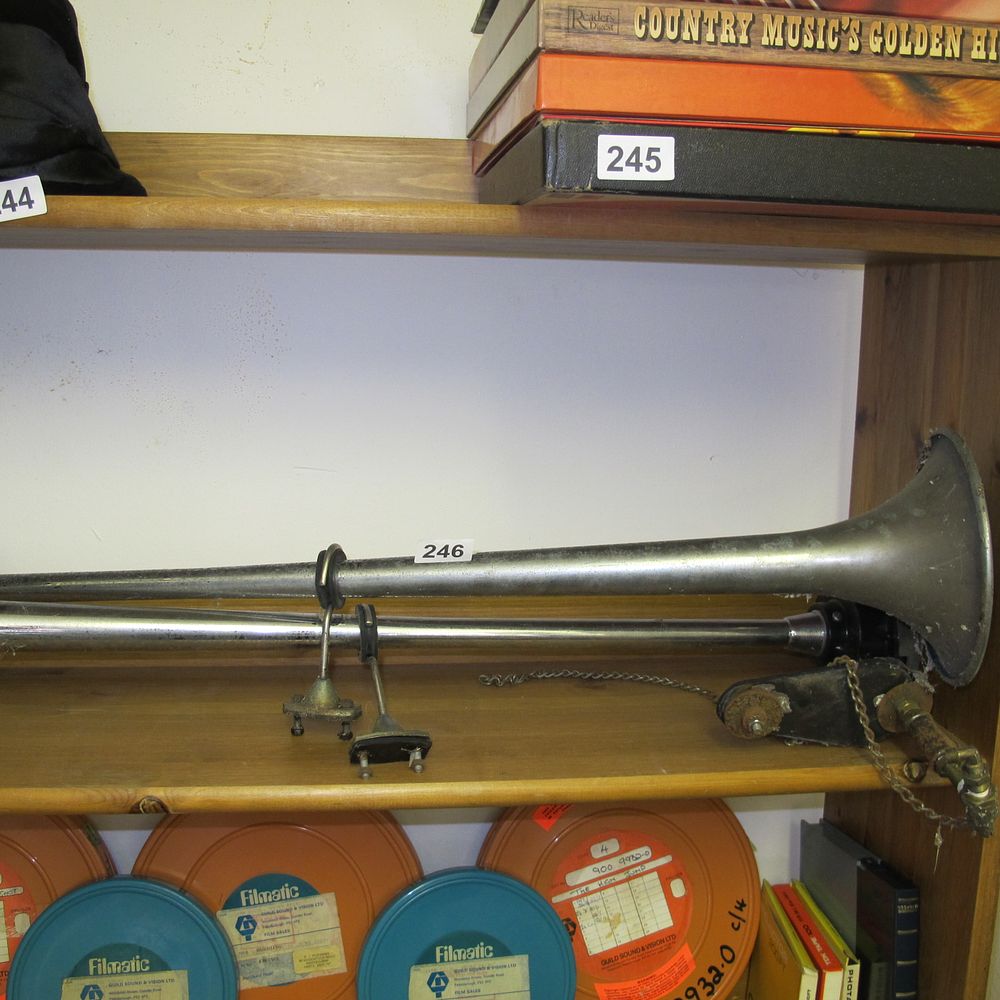 Lot 246: Vintage Buell Trombone Air Horn