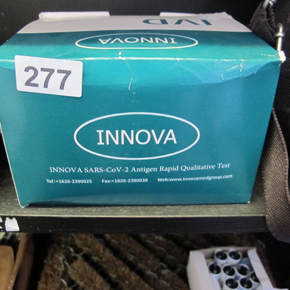 Lot 277: INNOVA SARS-CoV-2 Antigen Rapid Qualitative Test Box
