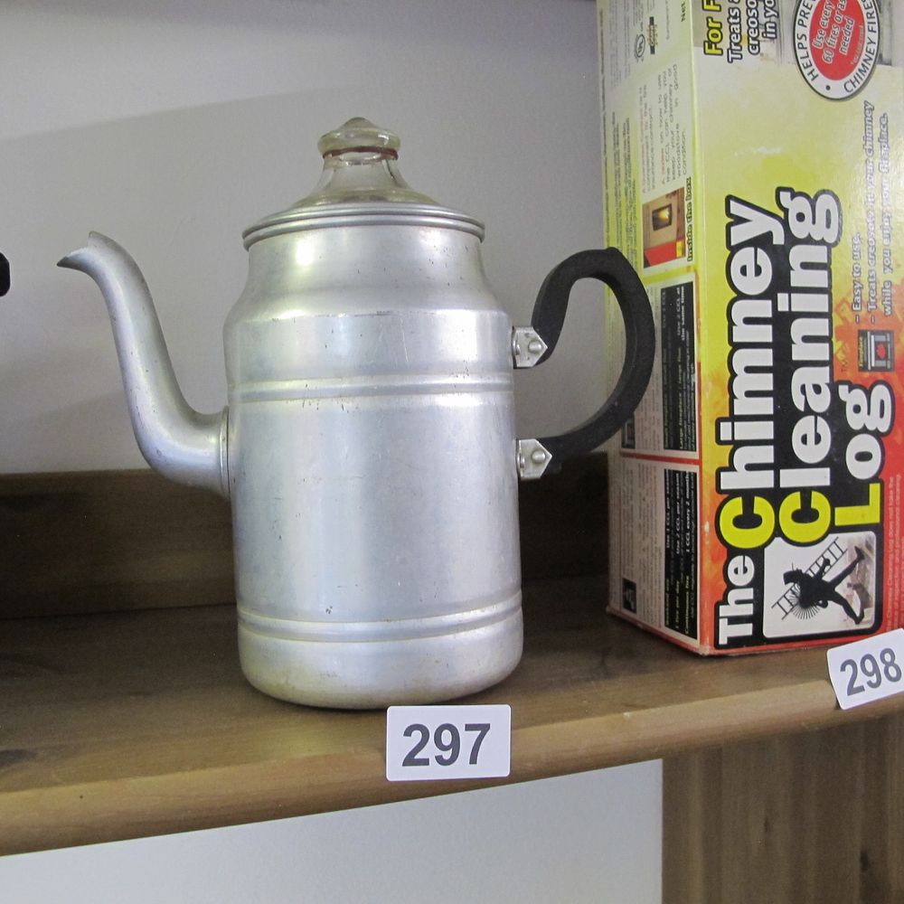 Lot 297: Vintage Tower Brand Aluminum Coffee Percolator