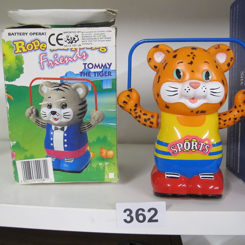 Lot 362: A Battery Operated 'Rope Friends Tommy The Tiger'...
