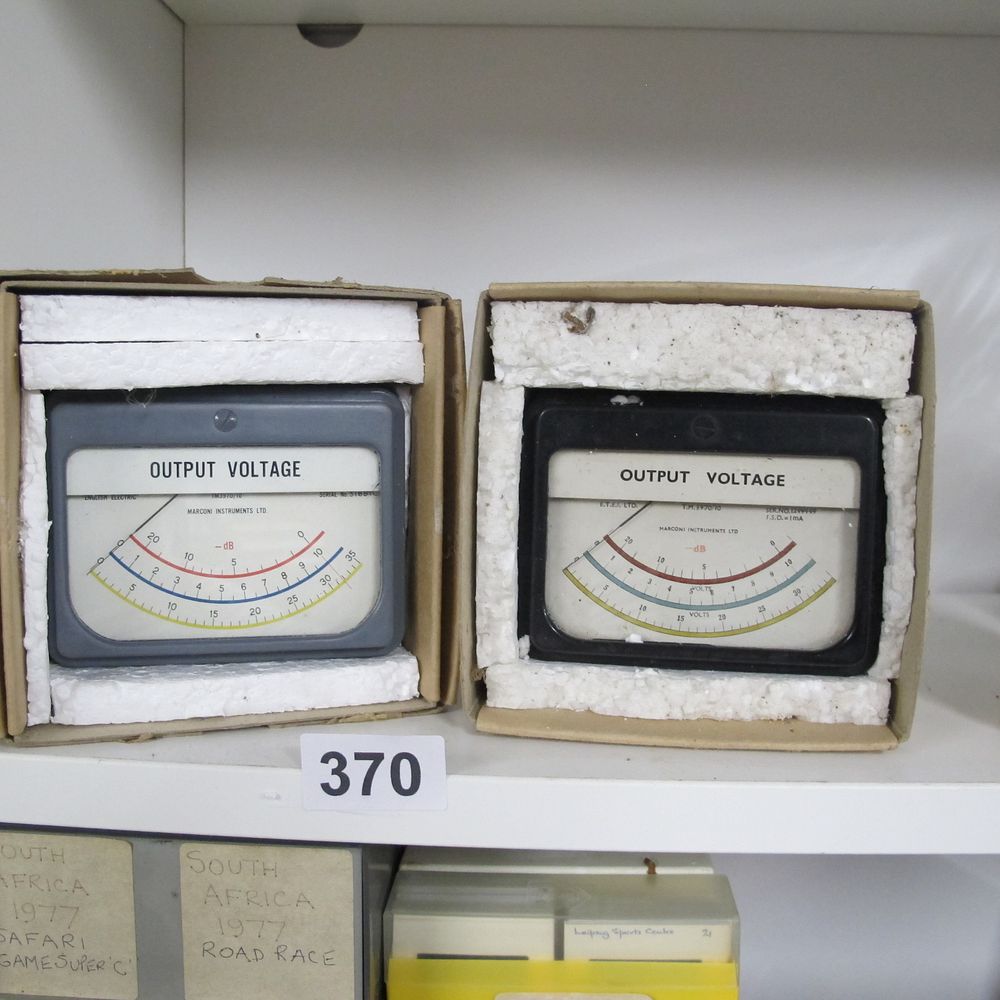 Lot 370: A Pair of Vintage Marconi Instruments Output Voltage...