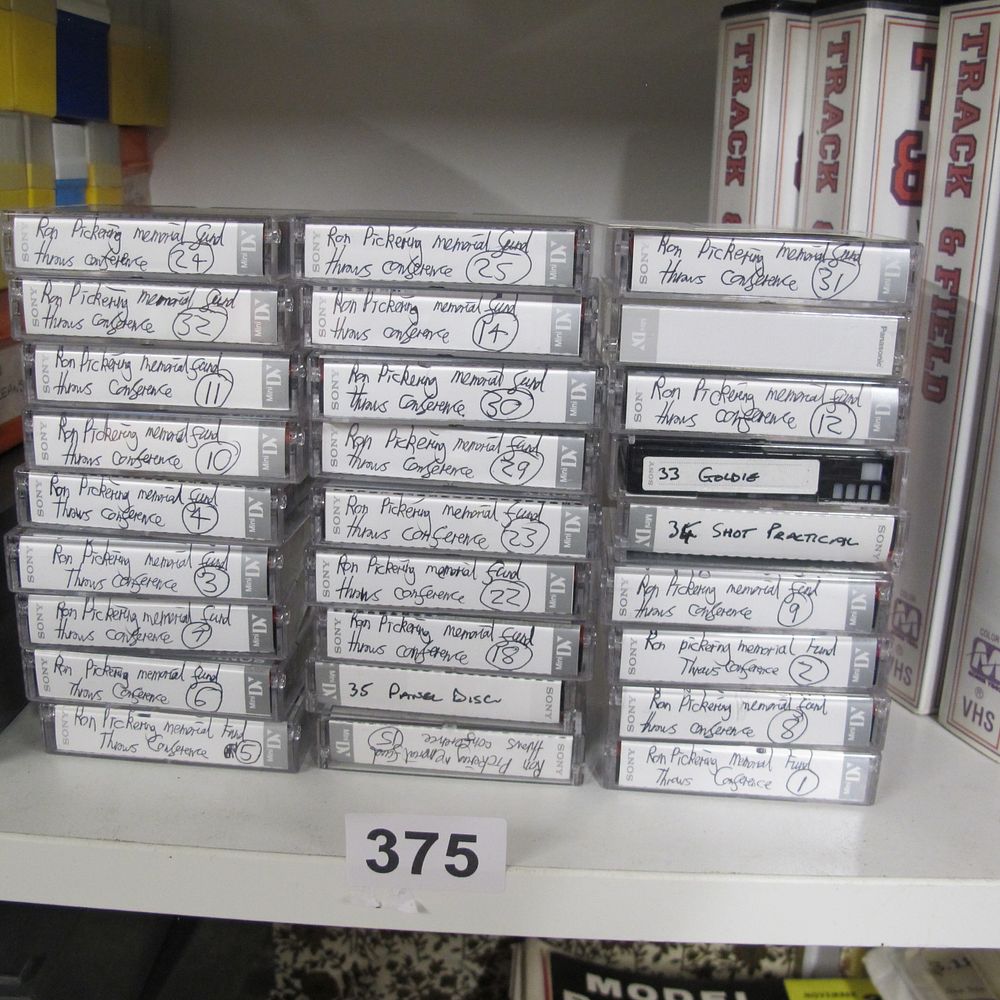 Lot 375: Collection of MiniDV Cassettes and VHS Tapes, Primarily...