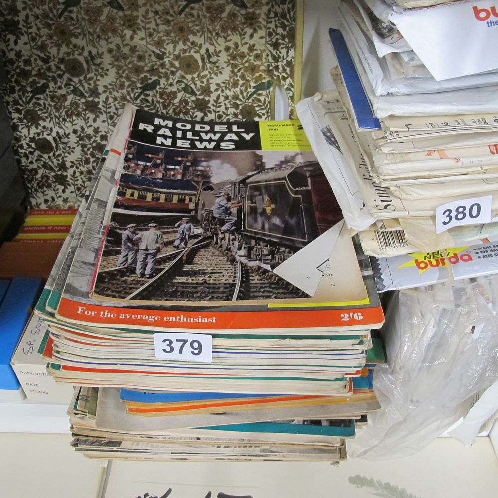 Lot 379: Lot of Vintage Model Railway Periodicals and Sewing...