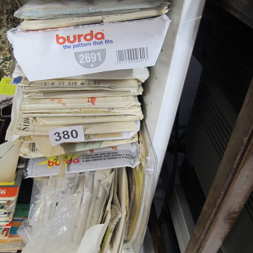 Lot 380: Bulk Lot of Contemporary Burda Sewing Patterns, Mixed...