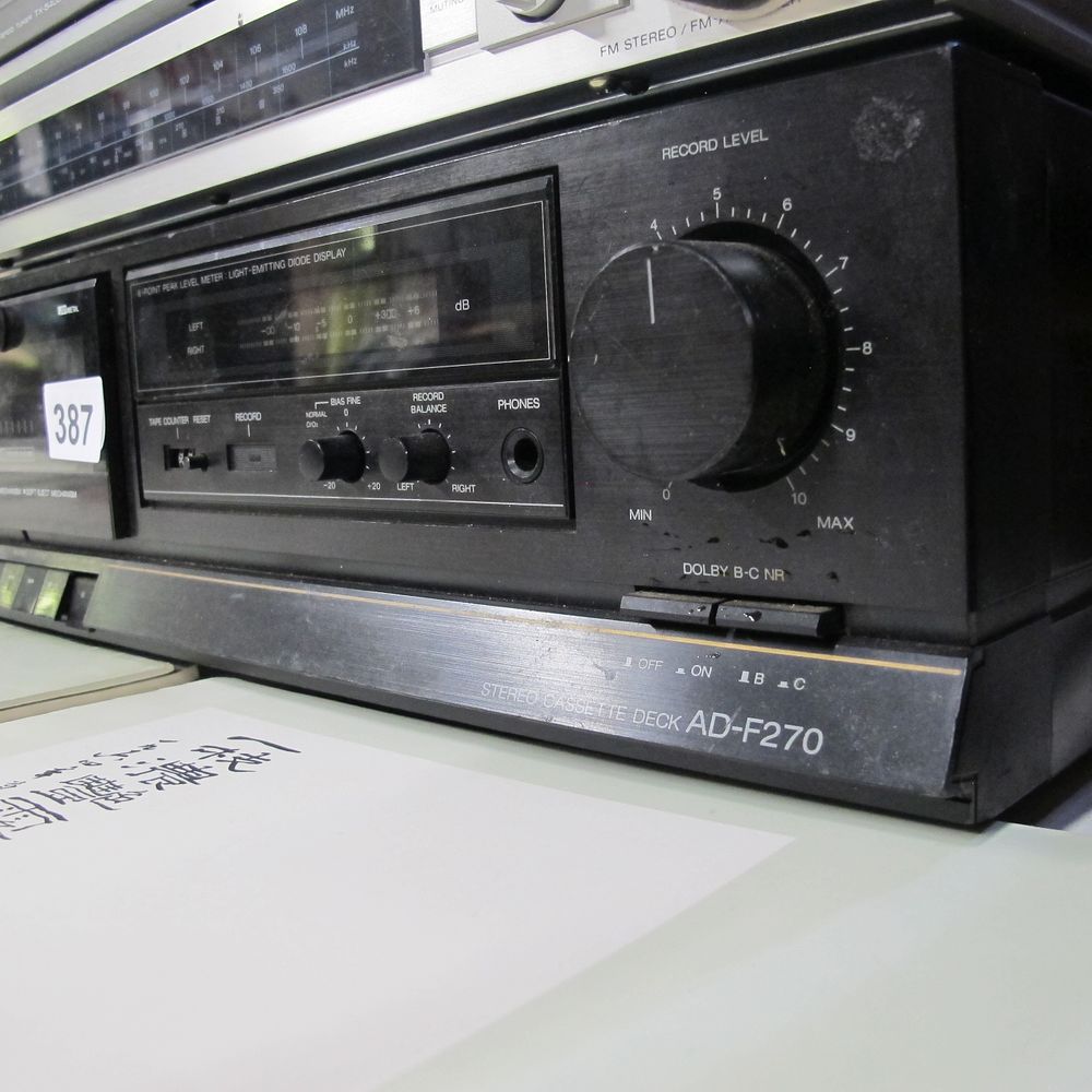 Lot 387: Vintage Aiwa AD-F270 Stereo Cassette Deck