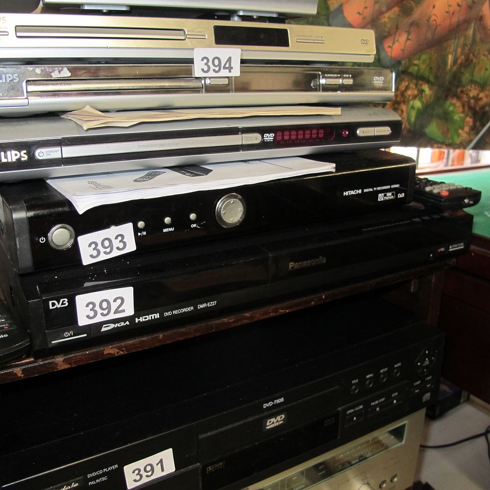 Lot 392: A Panasonic DVD Players and Recorders, Late 1990s-Early...