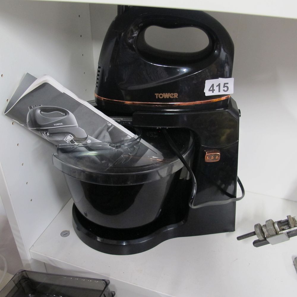 Lot 415: Tower T12039 2-in-1 Hand & Stand Mixer, Black...