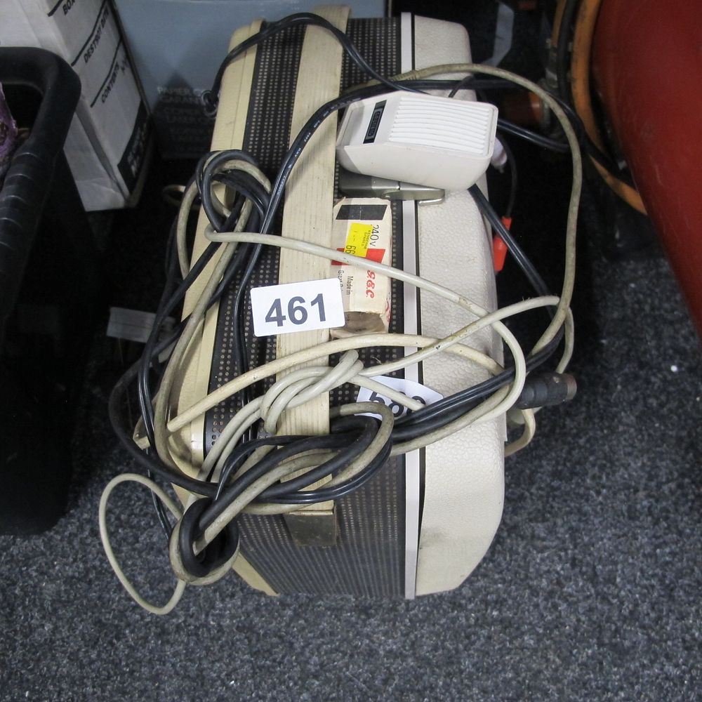 Lot 461: A Mid-20th Century Portable Grundig Tape Recorder with...