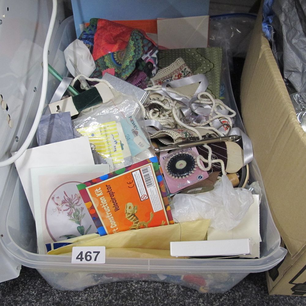 Lot 467: A Quantity of Crafting and Hobby Supplies, including...