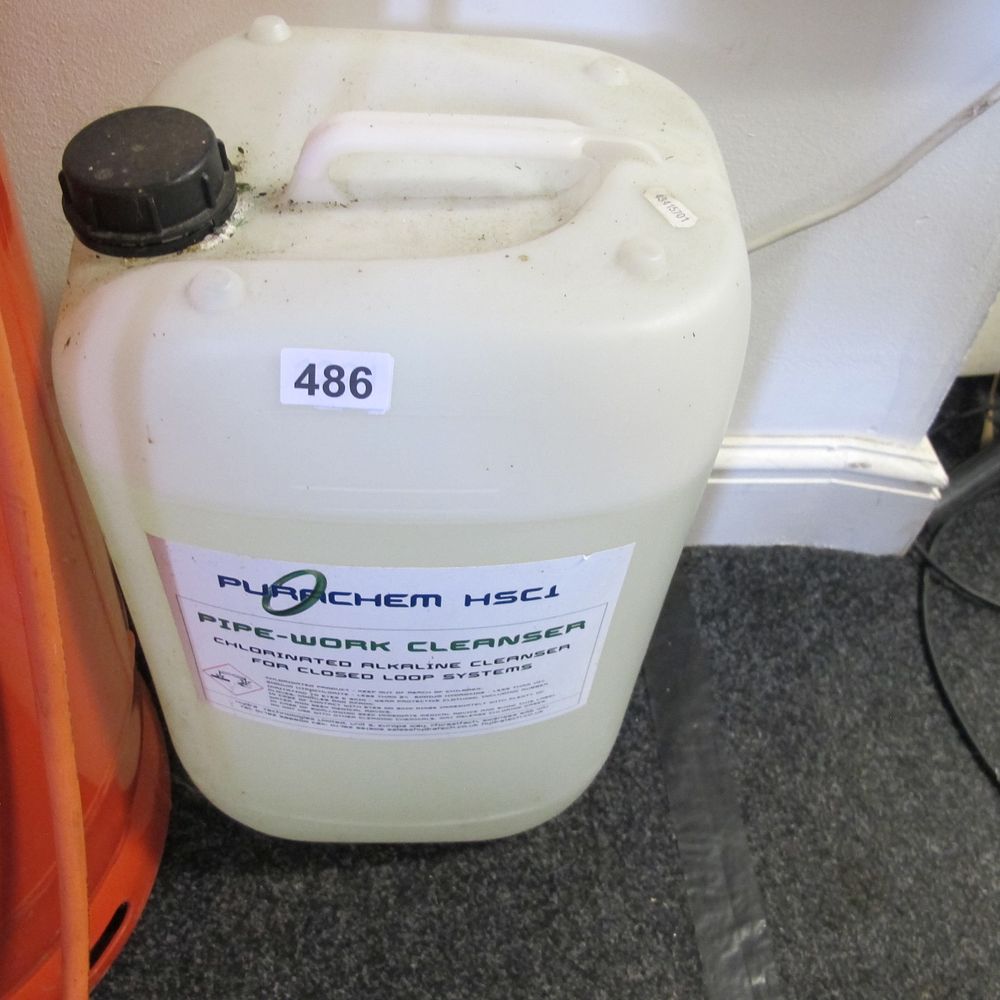 Lot 486: PURACHEM HSCL Pipe-Work Cleanser in Jerrycan-Style Container by...