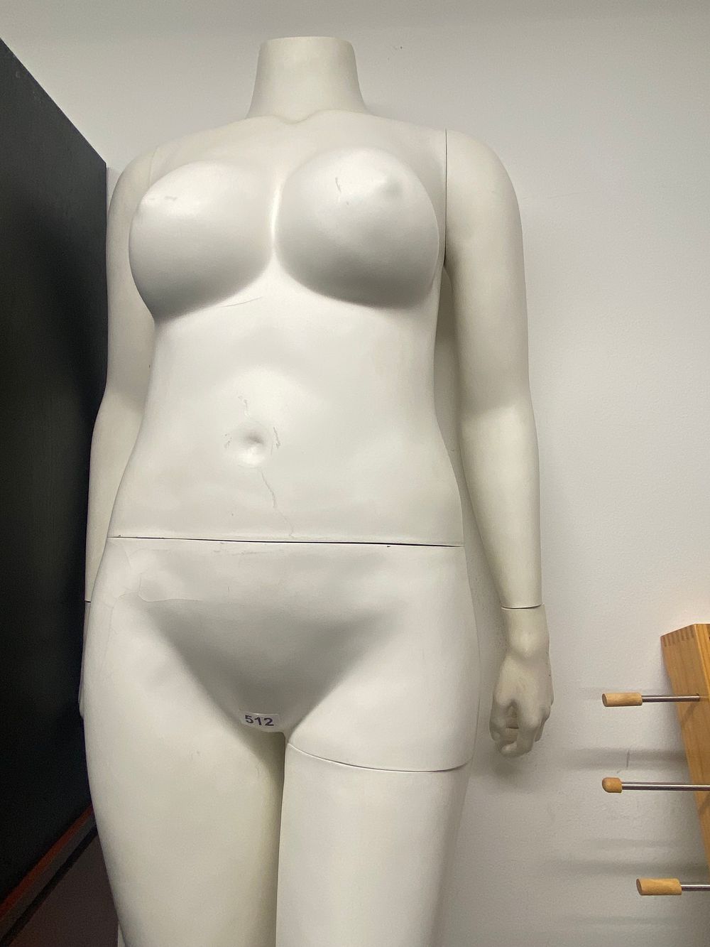 Lot 512: Modern Headless Plus-Size Female Mannequin Torso