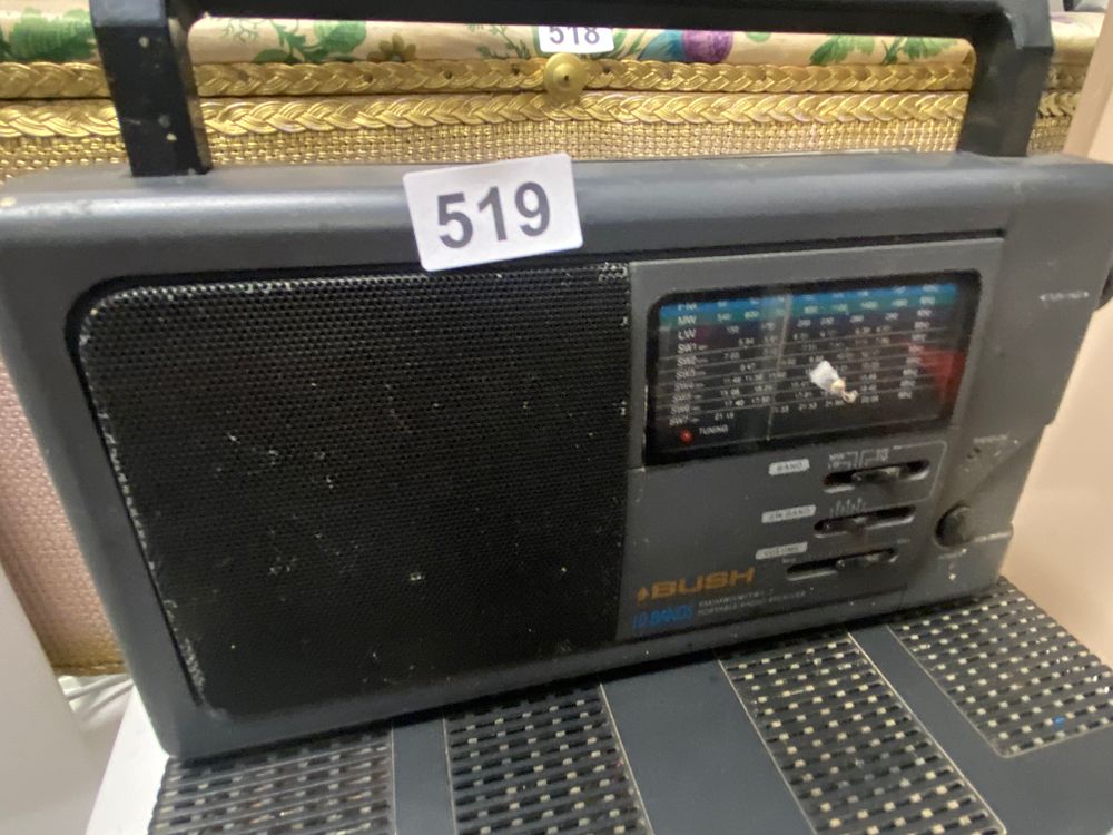 Lot 519: Bush 10 Bands World Radio Portable Receiver