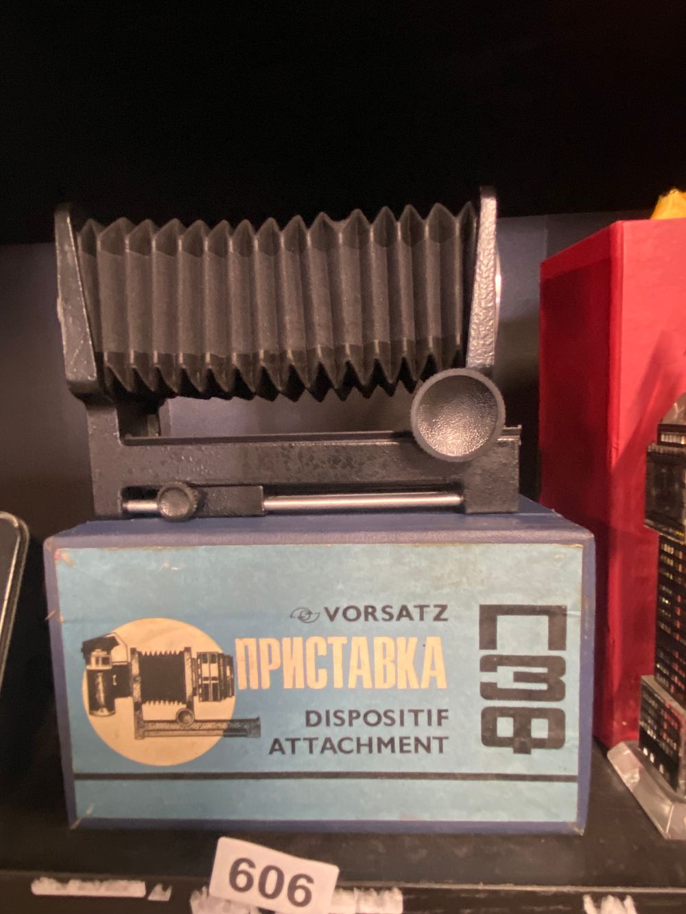 Lot 606: Vorsatz PZF Soviet M42 Macro Bellows Dispositif Attachment...