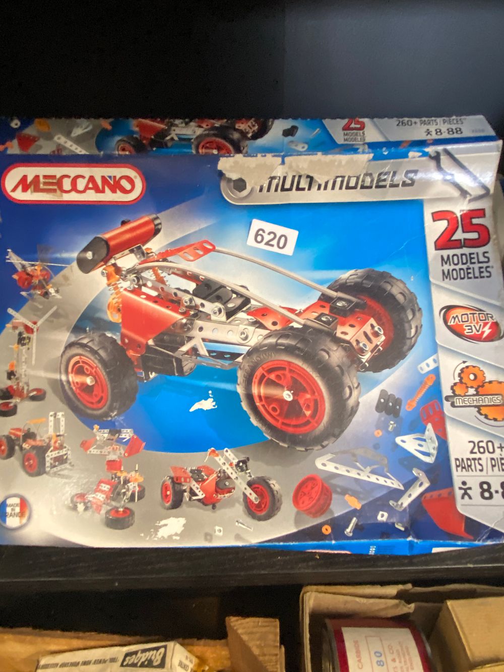 Lot 620: Meccano Multimodels 25 Model Set, 260+ Parts, Motor...
