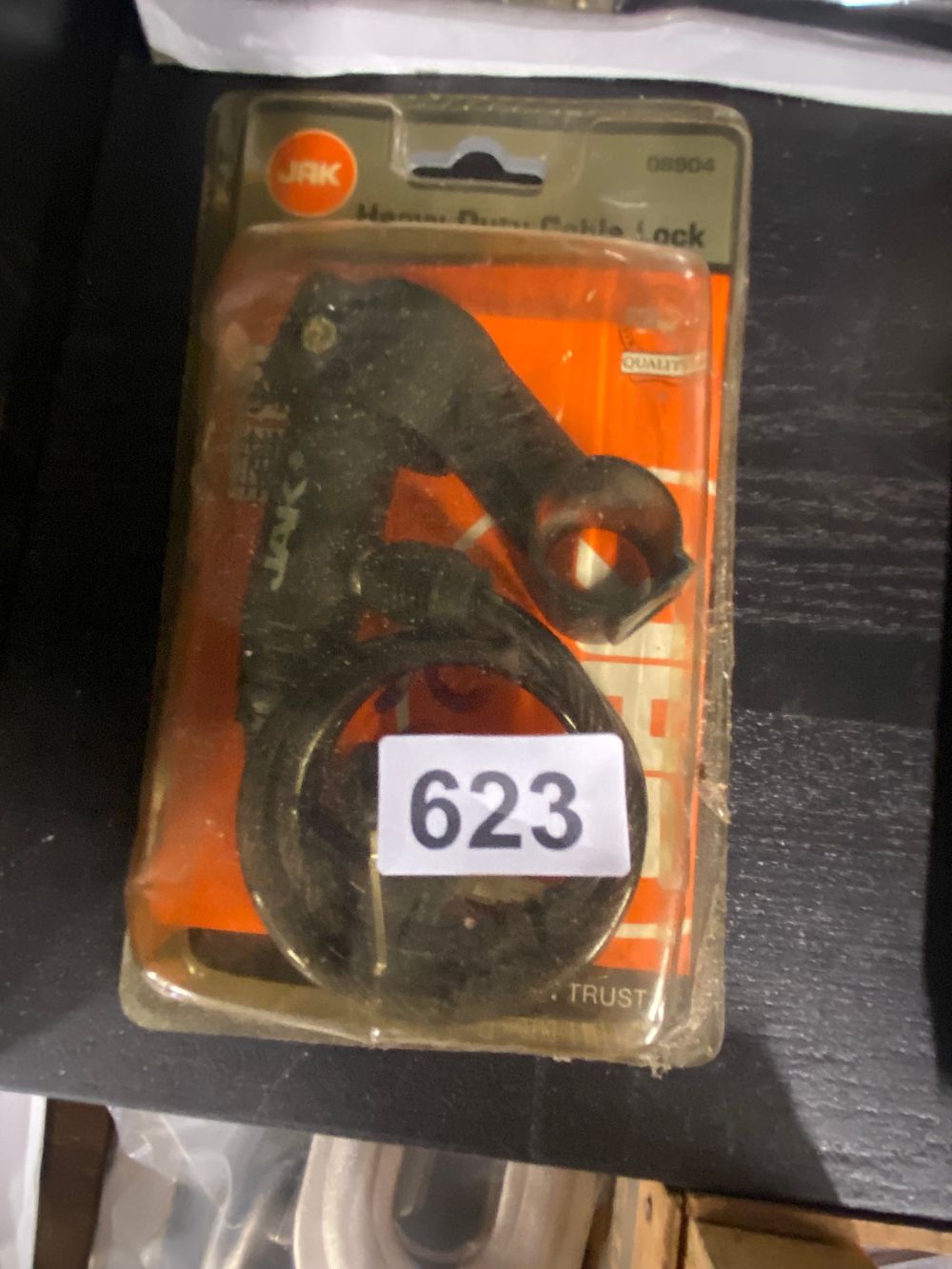 Lot 623: JAK Heavy Duty Cable Lock, Product No. 08904,...