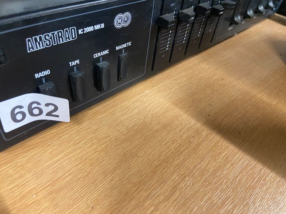 Lot 662: Amstrad IC 2000 MK III Vintage Stereo Integrated...