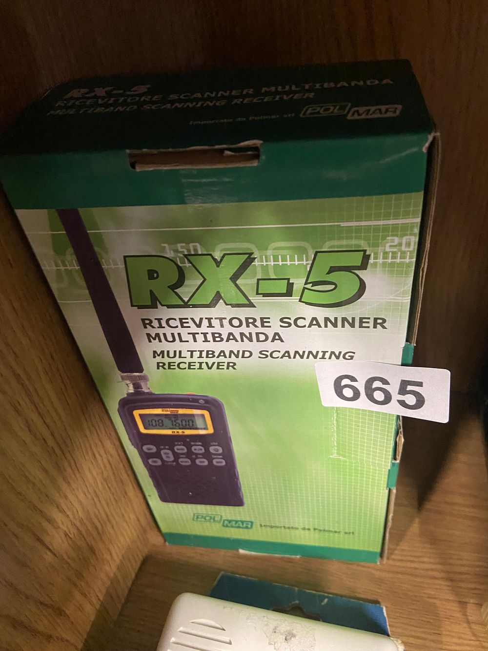 Lot 665: Modern Polmar RX-5 Multiband Scanning Receiver Retail Box