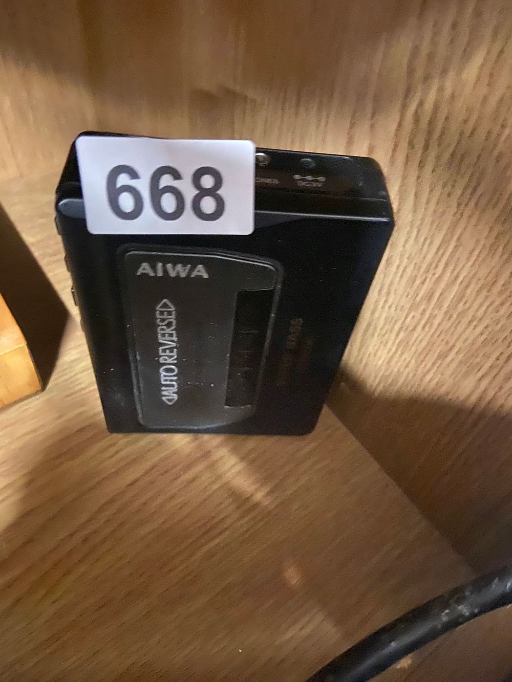 Lot 668: AIWA Portable Stereo Cassette Player with Auto Reverse...
