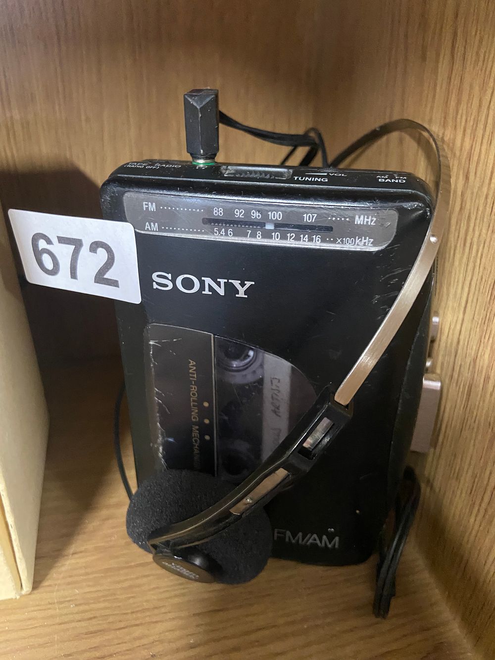 Lot 672: A Vintage Sony Walkman WM-F31 FM/AM Radio Cassette...