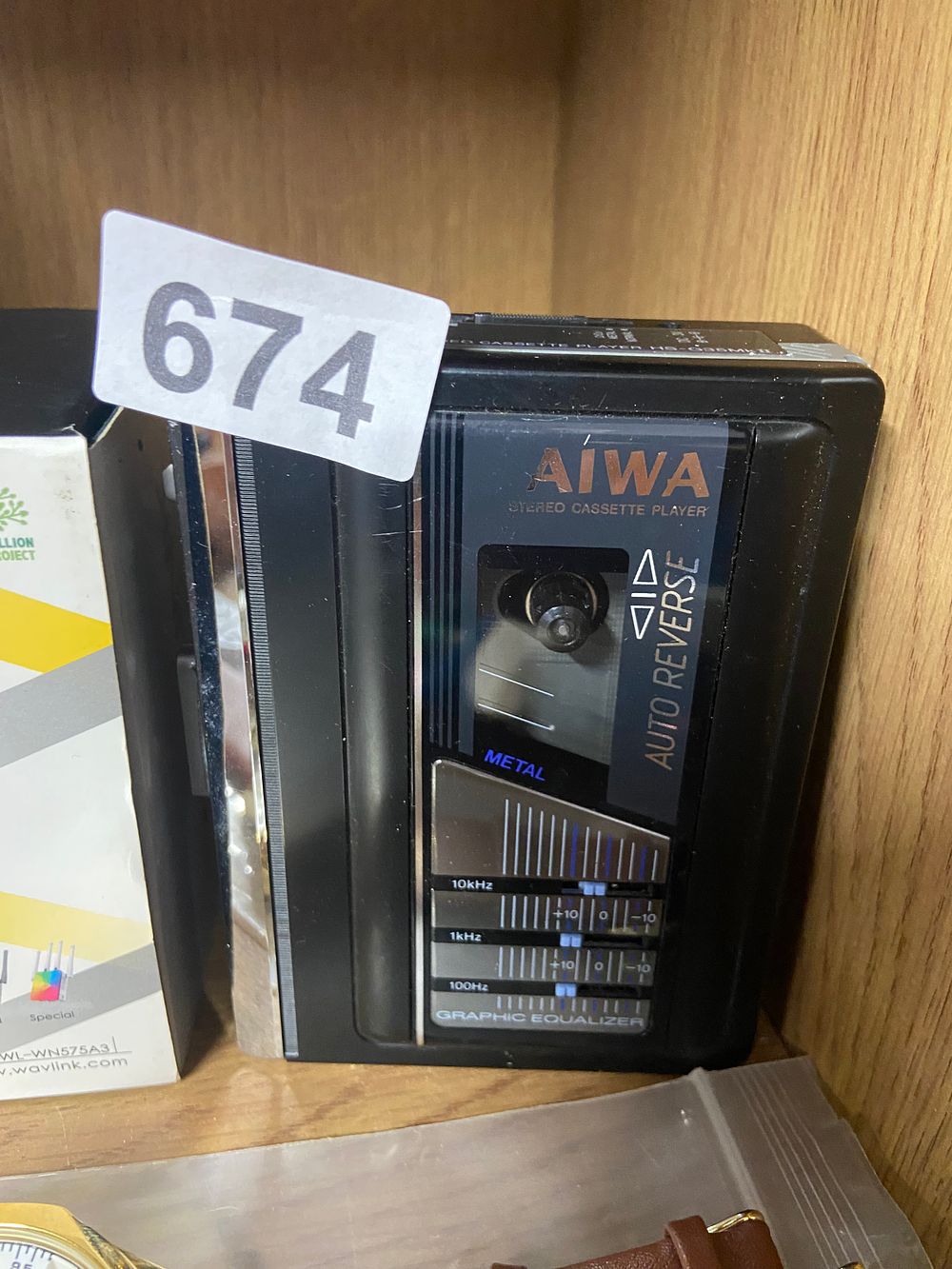 Lot 674: Aiwa HS-G35 MKII Auto Reverse Stereo Cassette Player...