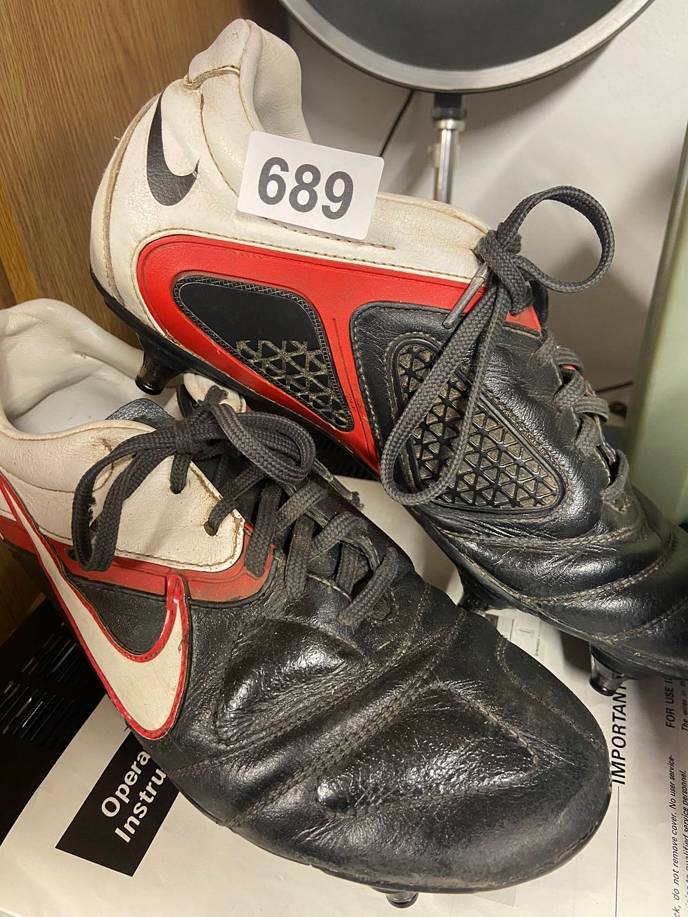 Lot 689: A Pair of Nike CTR360 Libretto II Soccer...