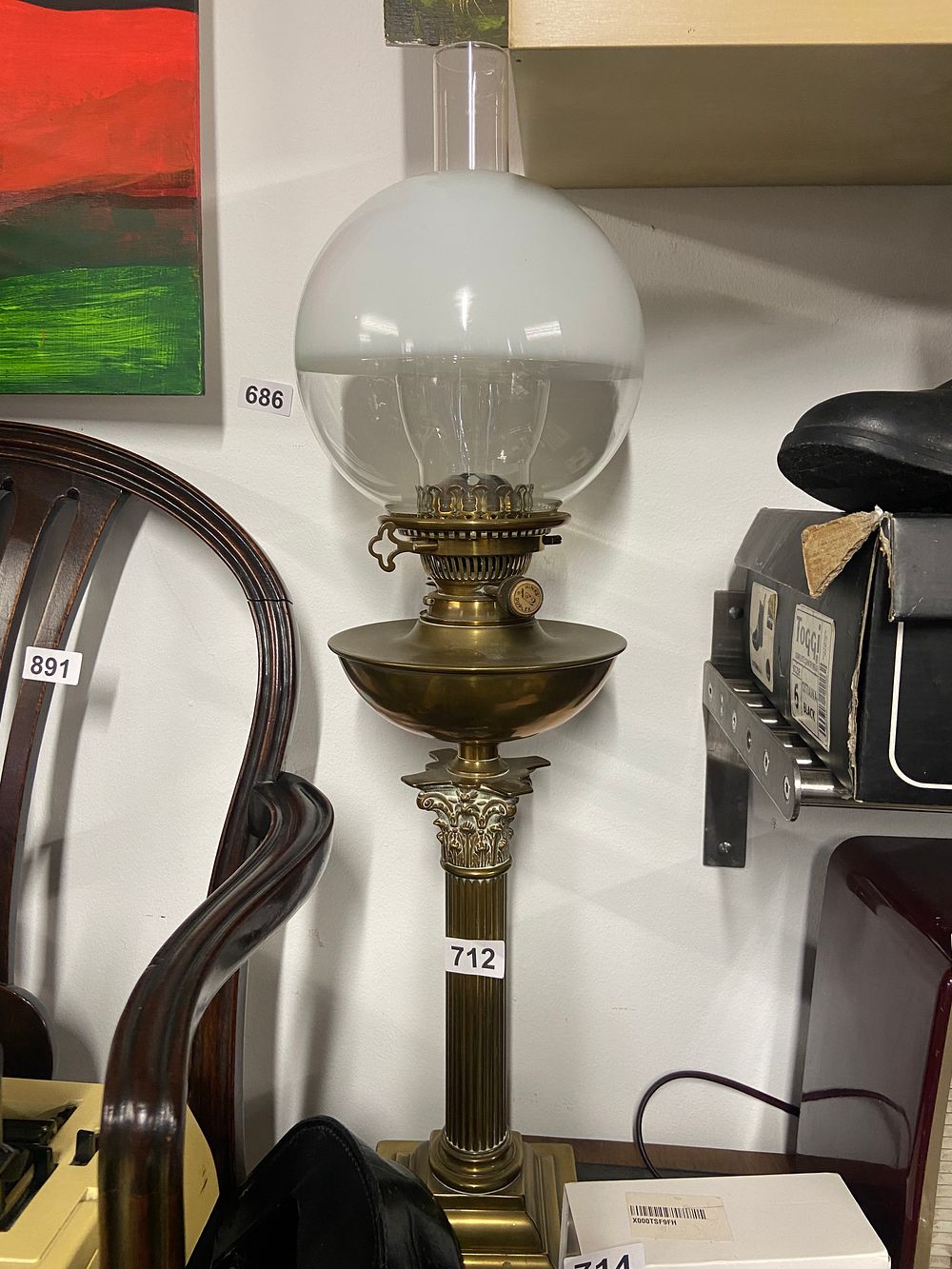 Lot 712: A Late 19th Century Hinks Brass Victorian Corinthian...
