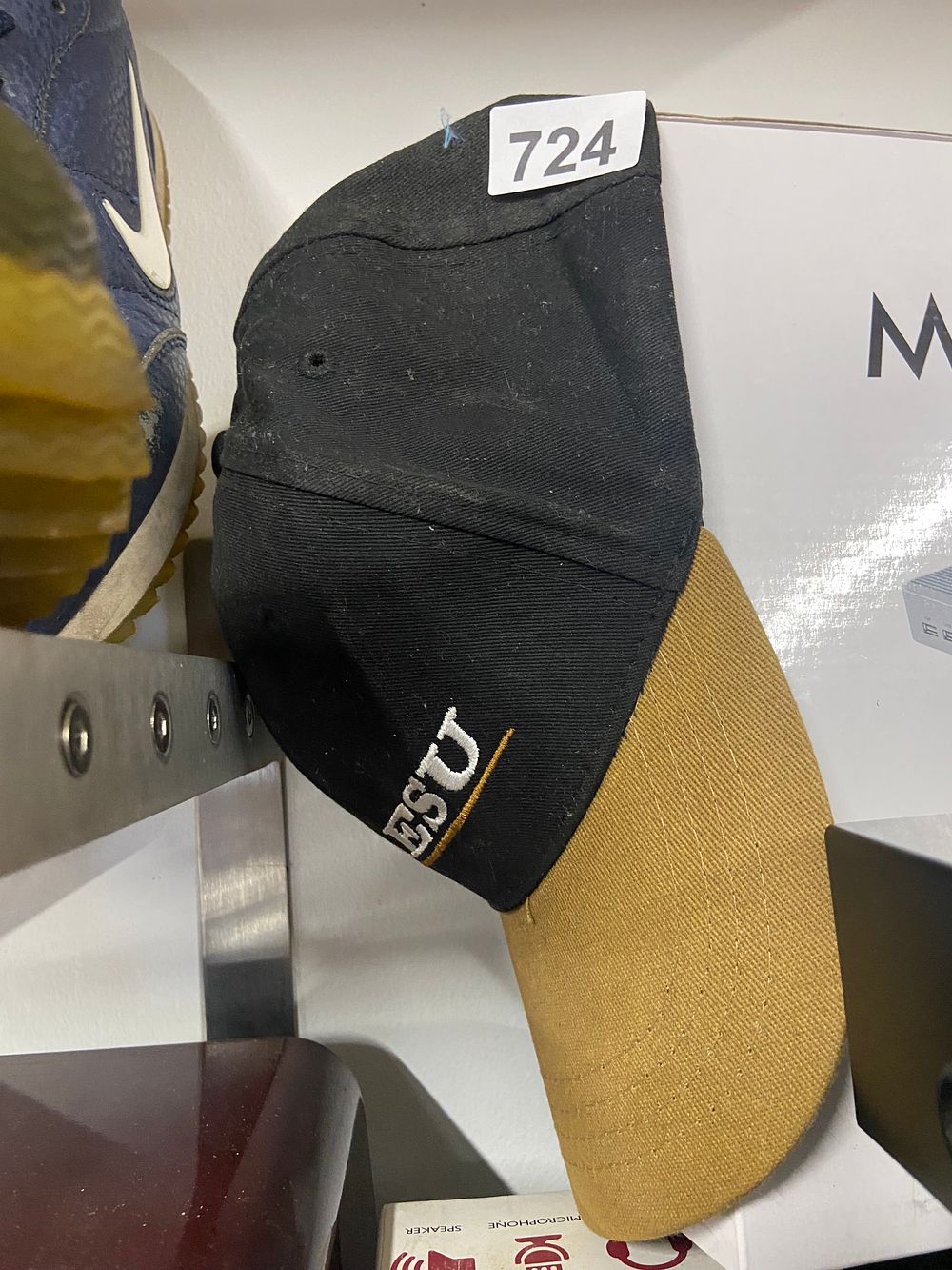 Lot 724: A Two-Tone Baseball Cap with ESU Embroidery