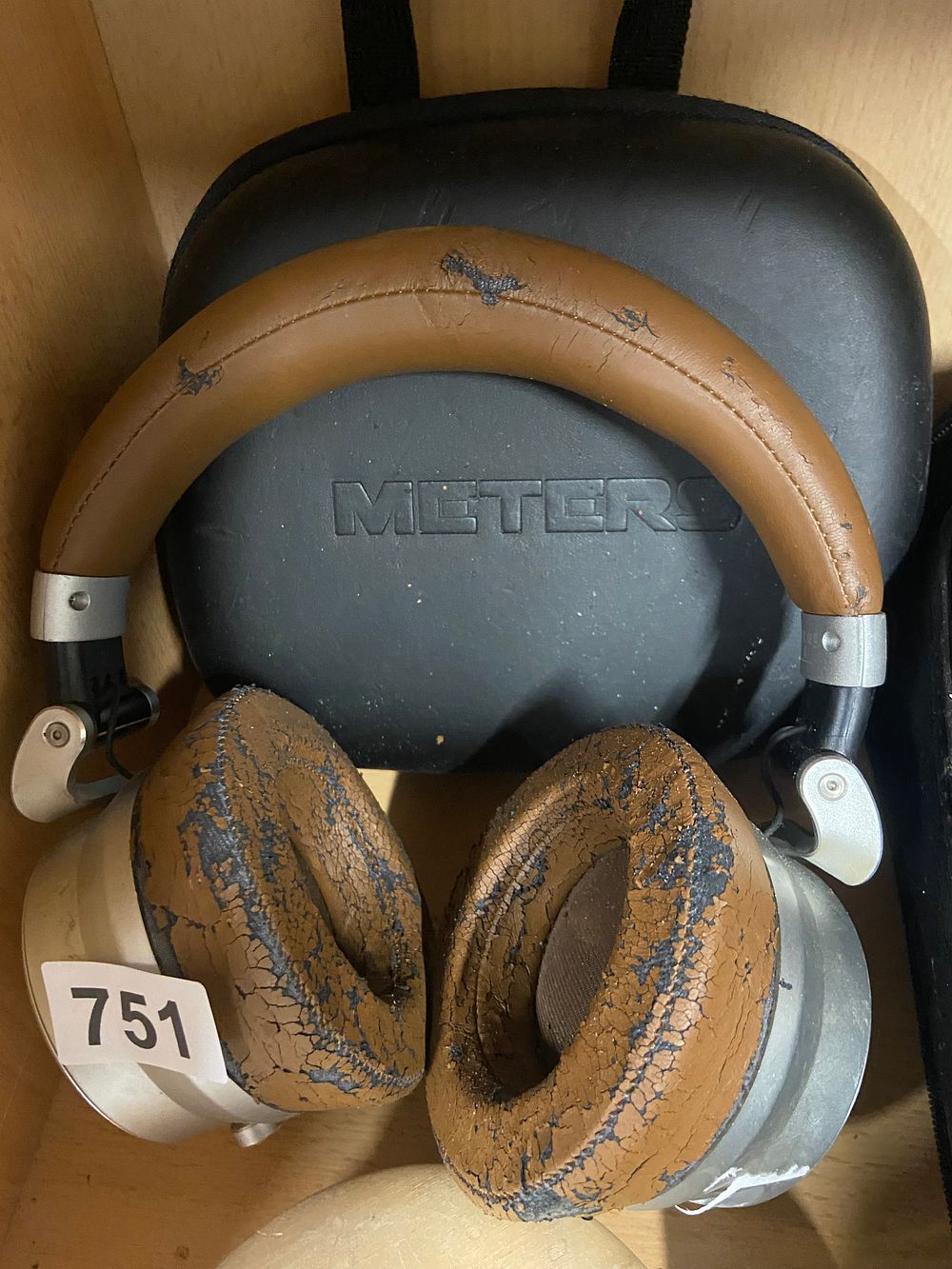 Lot 751: Meters Over-Ear Headphones with Hard Case