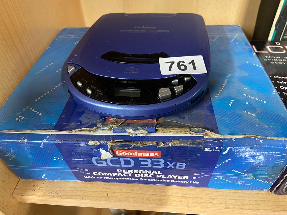 Lot 761: Goodmans GCD 33XB Personal Compact Disc Player