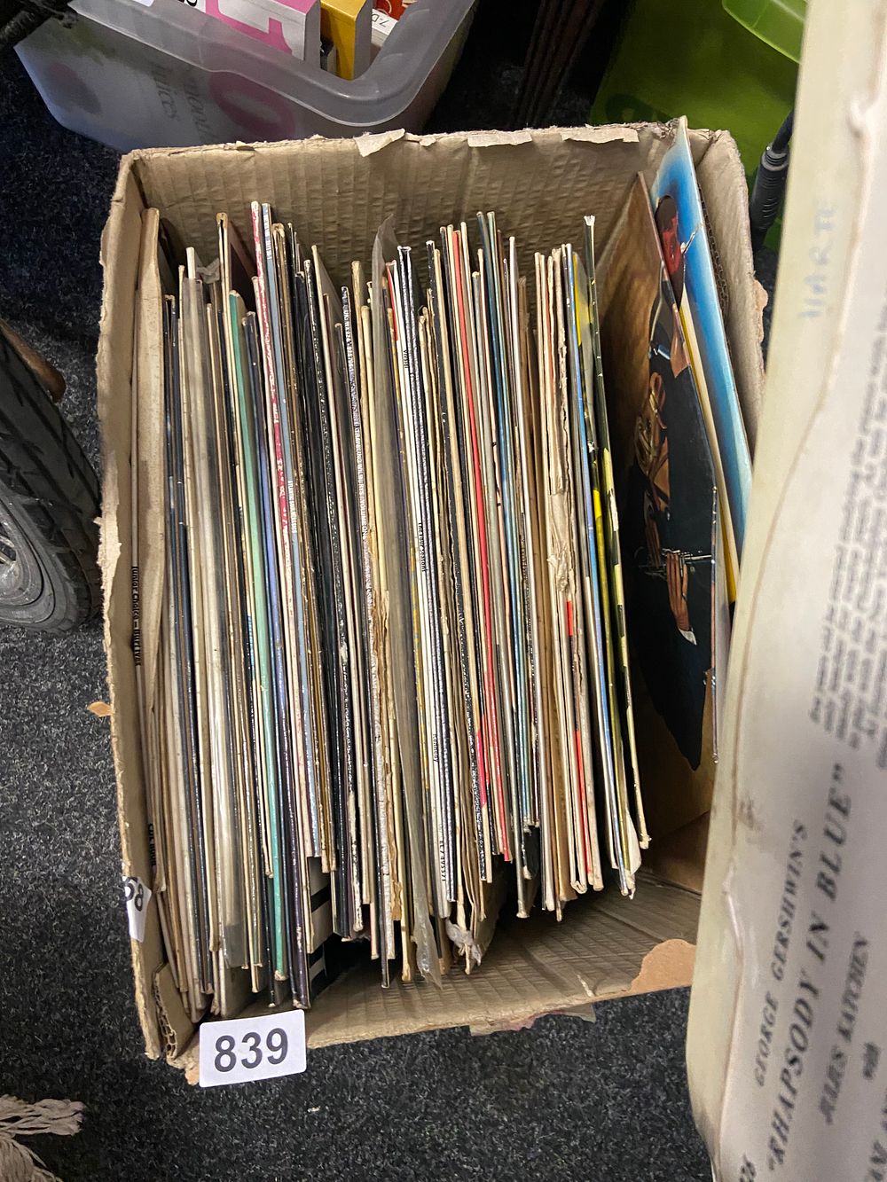 Lot 839: A Collection of Approximately 80-100 Vintage Vinyl Records...