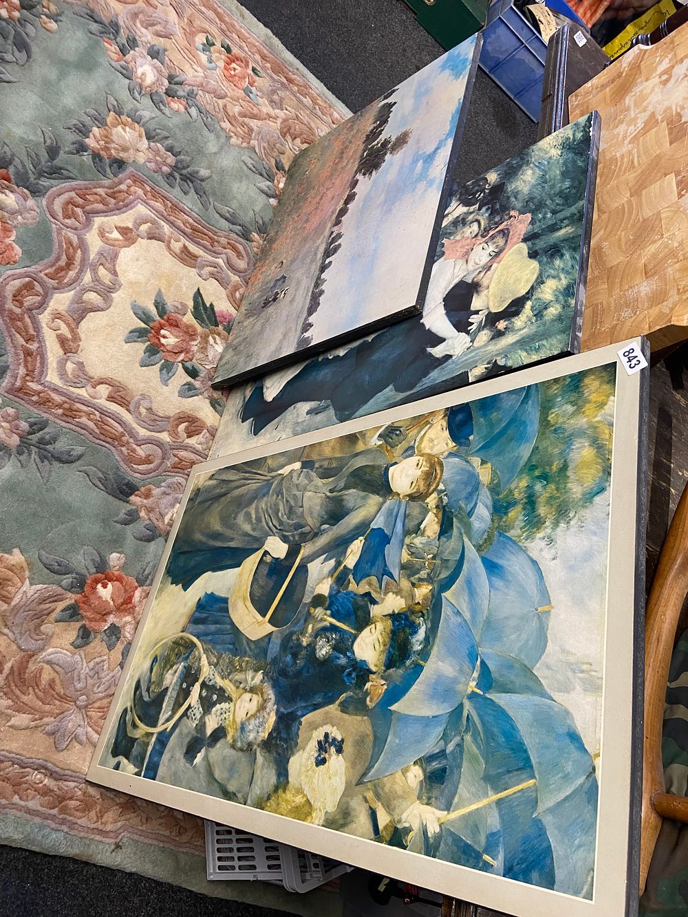 Lot 843: A Framed Print of Pierre-Auguste Renoir's 'The Umbrellas',...
