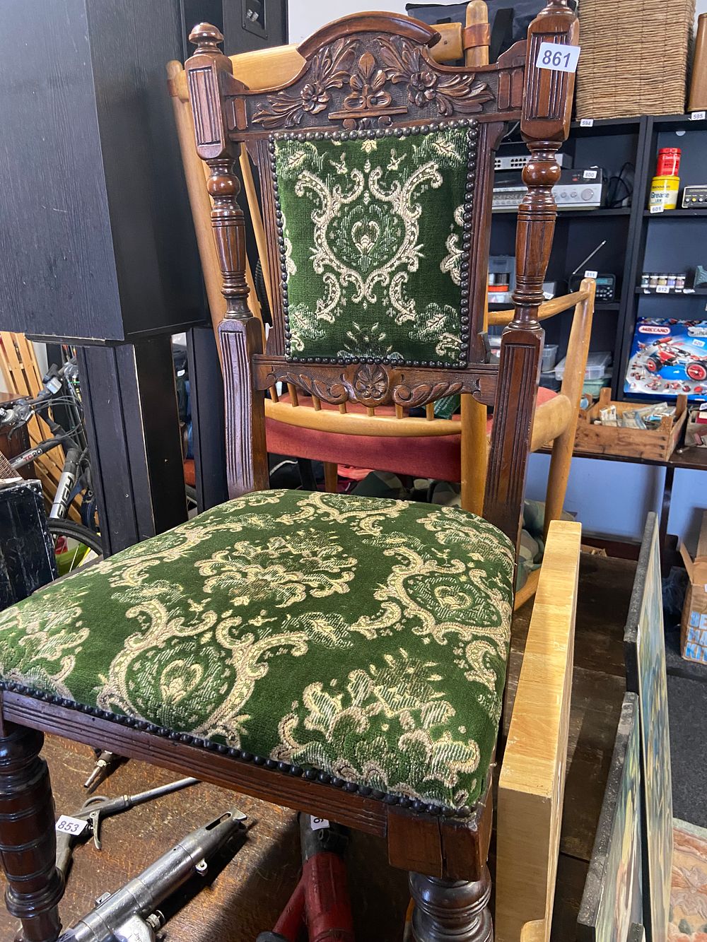 Lot 861: A Late 19th/Early 20th Century Jacobean Revival Carved...