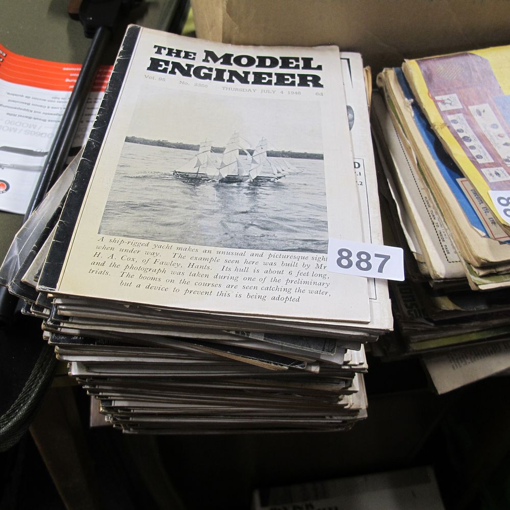 Lot 887: The model engineer magazines