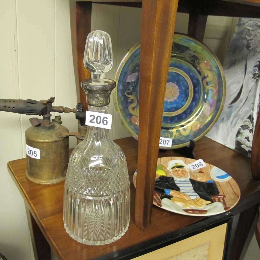 Lot 206: An Early 19th Century Style Mold Blown Clear...
