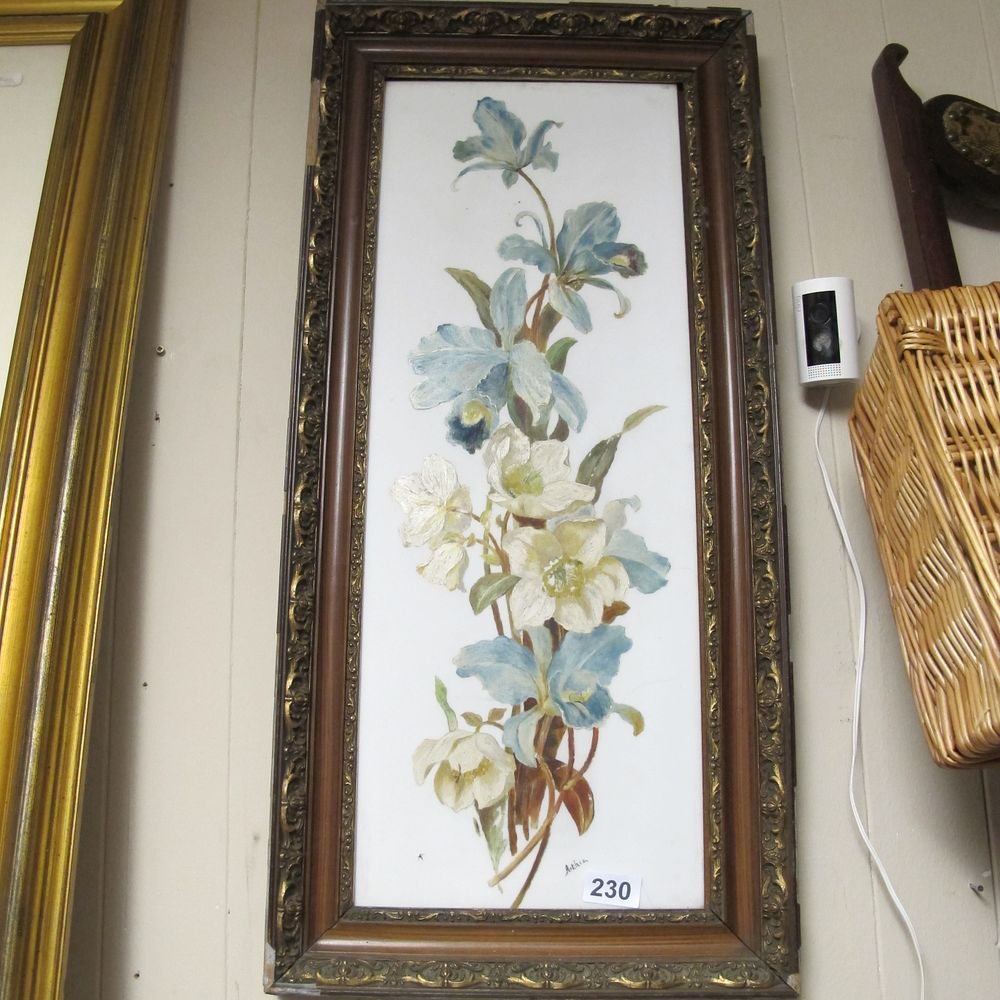 Lot 230: Late 19th/Early 20th Century Framed Botanical Painting on...
