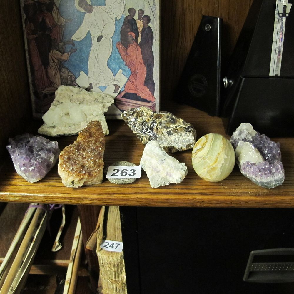 Lot 263: A Collection of Natural Mineral Specimens, including Zeolite...