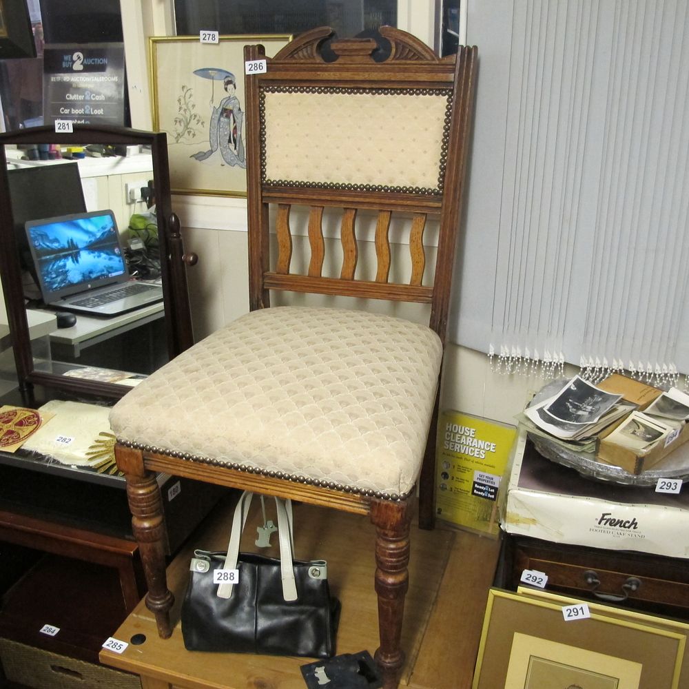 Lot 286: A Late Victorian or Early Edwardian Dark-Stained Wood...