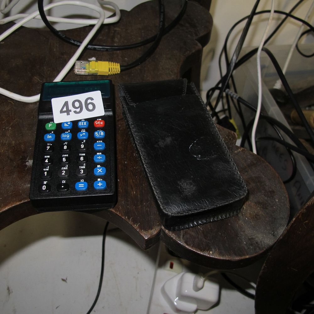 Lot 496: a vintage calculator