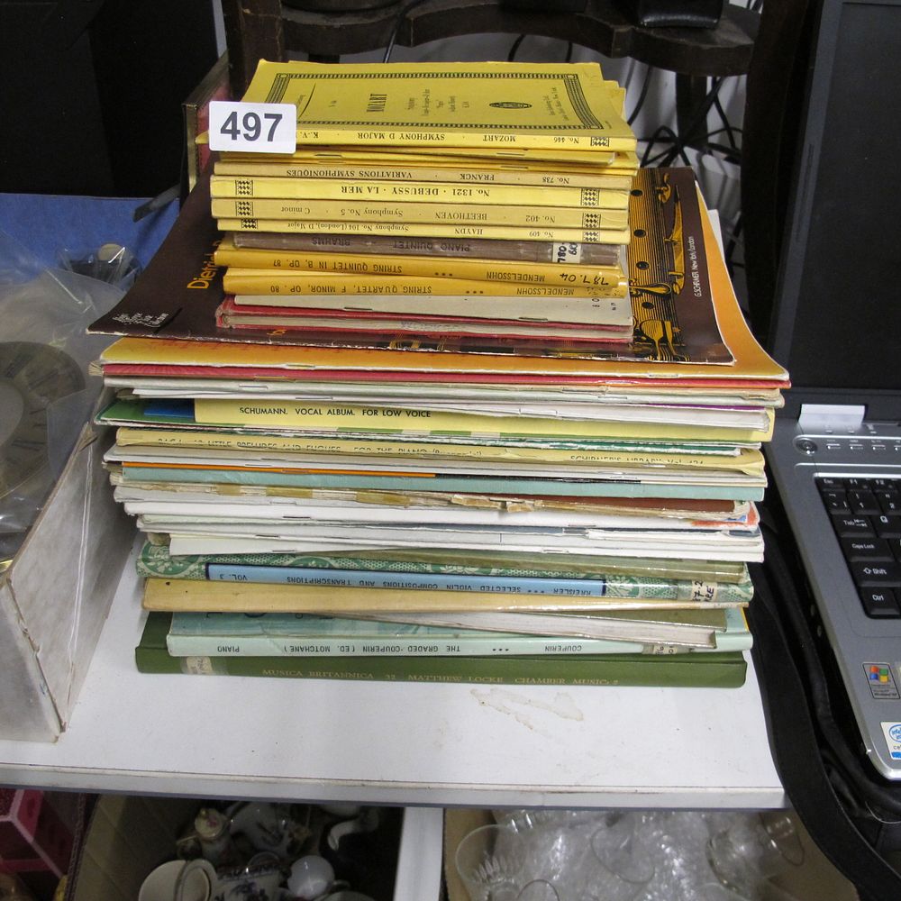 Lot 497: A Collection of Classical Sheet Music and Music...