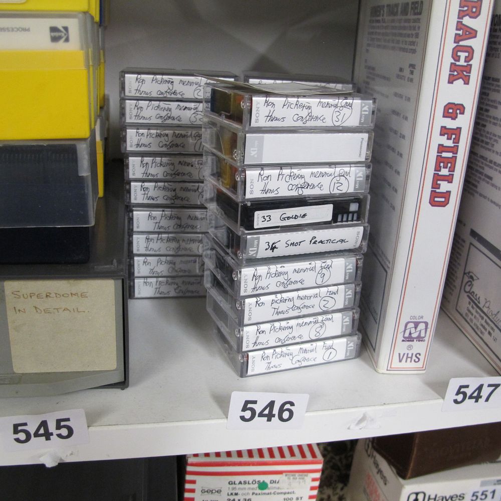 Lot 546: A Collection mini DV cassettes of olympic games...