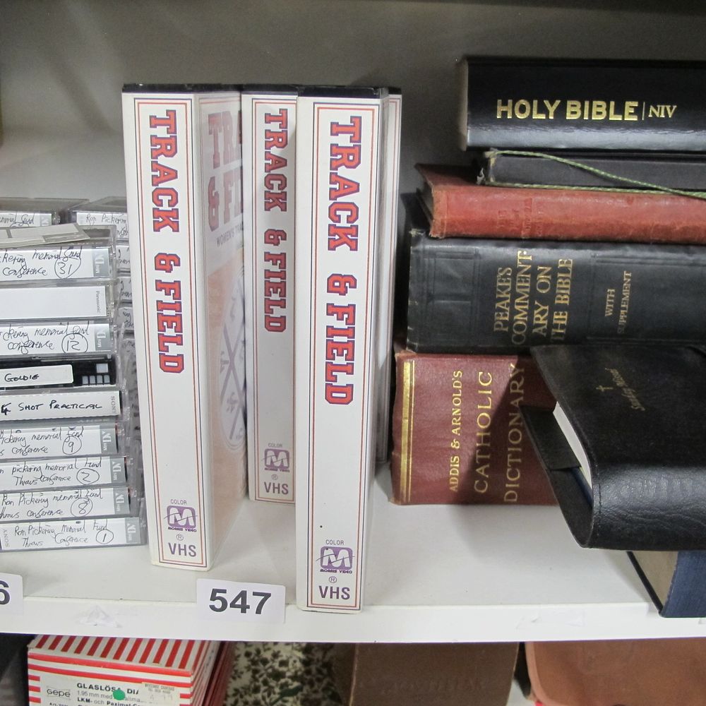 Lot 547: A set of 4 Video Tapes training tapes...