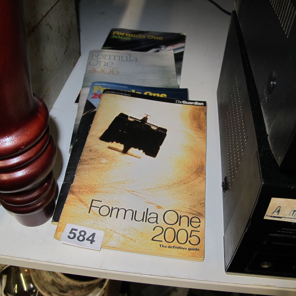 Lot 584: Three Formula One Annual Guides, 2005, 2006, 2008