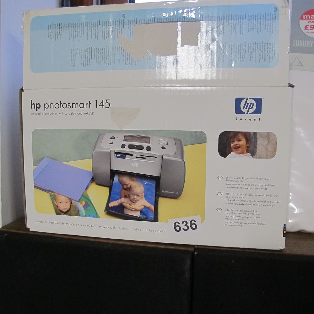 Lot 636: HP Photosmart 145 Digital Photo Inkjet Printer