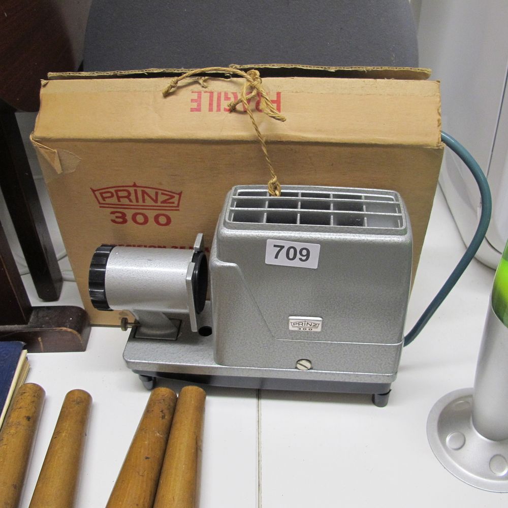 Lot 709: A Vintage Prinz 300 35mm Slide Projector with...