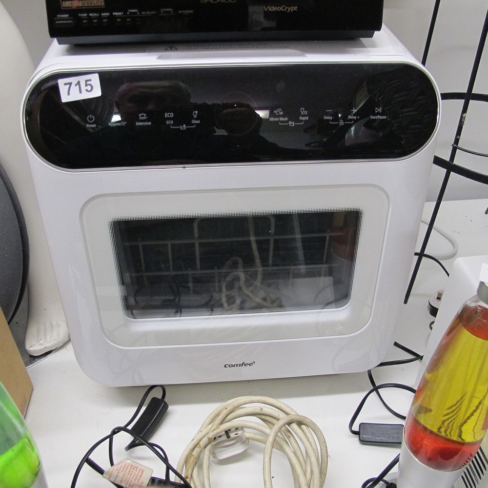 Lot 715: COMFEE' Miniplus Portable Countertop Dishwasher, Model KWH-TD305-W