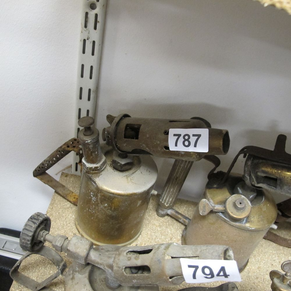 Lot 787: Vintage Clayton & Lambert Brass Blow Torche, Late...