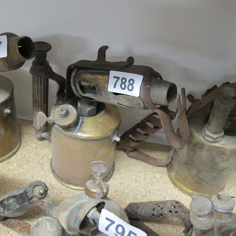 Lot 788: Vintage Swedish Industrial Brass Blow Torche