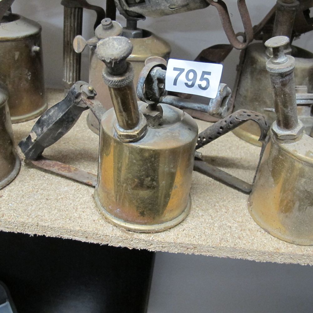 Lot 795: Antique Brass Plumber's Blowtorche, circa 1900, many made...